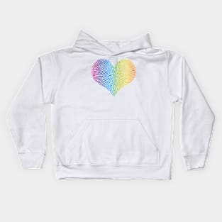 Turing Pattern Sunburst Love Heart (Full Spectrum) Kids Hoodie